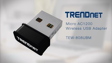 TRENDnet Micro AC1200 Wireless USB Adapter - TEW-808UBM