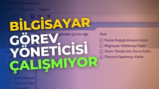 Bilgisayar Görev Yöneticisi Çalışmıyor | Windows Görev Yöneticisi Açılmıyor