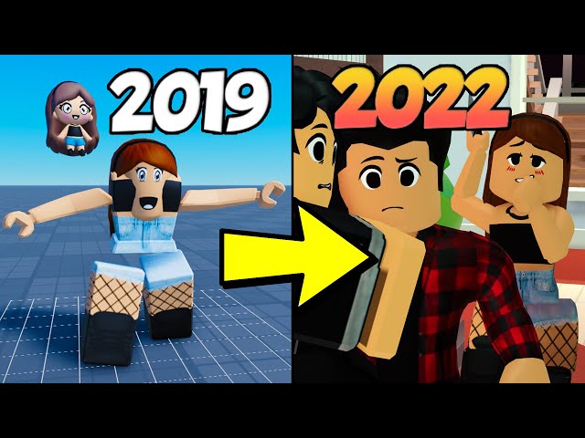 evolution of roblox guests #roblox 