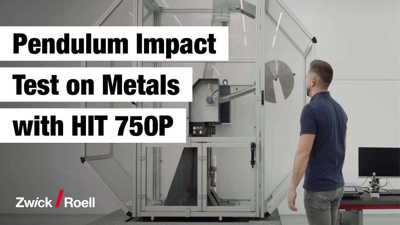Pendulum impact tester HIT750P - Charpy and tensile impact testing on metals