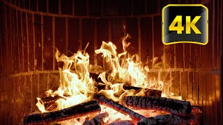 Perfect Relaxing Christmas Fireplace & Crackling Fire Sounds 🔥 3 Hours Of Fireplace Screensaver 4K