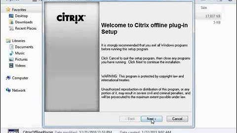 Citrix Installing and Configuring Citrix Plug Ins