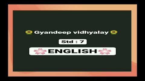 Std-7  #English#  Non - Verbal  Text (Part-2)