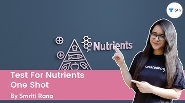Test For Nutrients | One Shot | Science | Unacademy Class 6 | Smriti Rana