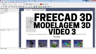 freecad tutorial 3d português Modelagem com o FreeCAD peças com recortes