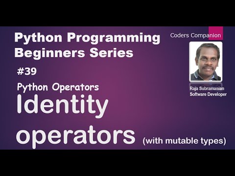 #39 Python Operators