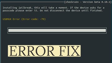 How to fix Usbmuxd error -79 Checkra1n Linux | Checkra1n Jailbreak Linux | Burhan Rana | 2022