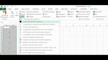 03 Boş Alanları Üstteki ile Doldur - Copy values to empty cells below filled cells in selection