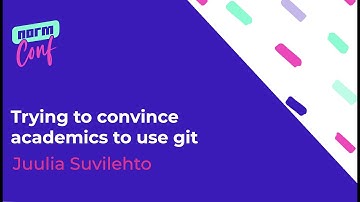 Trying to convince academics to use git -   Juulia Suvilehto
