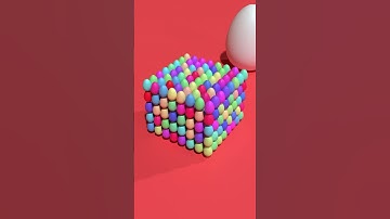 Rainbow Egg Stack Smash #satisfying #animation #blender3danimation #eggs #asmrsounds