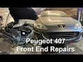 Peugeot 407 Front bumper and front panels removal