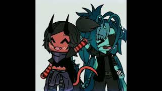 XOXO, kisses, hugs! || meme | me(fish-demon), my bestie(imp) ||