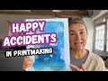 Happy Accidents in Printmaking!(monoprint, drypoint, relief, chine collé &amp; silk screen collage)