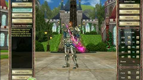 Knight Online Character Creation