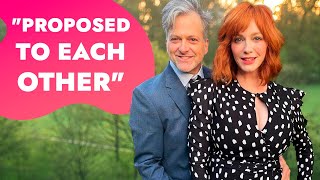 Christina Hendrickss Reveals She and George Bianchini Proposed to Each Other | Rumour Juice