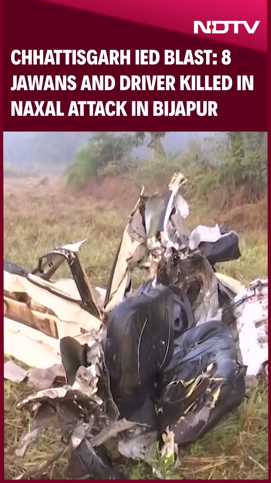 Chhattisgarh IED Blast: Visuals From Spot Where 8 Dantewada Drg Jawans, Driver Lost Their Lives