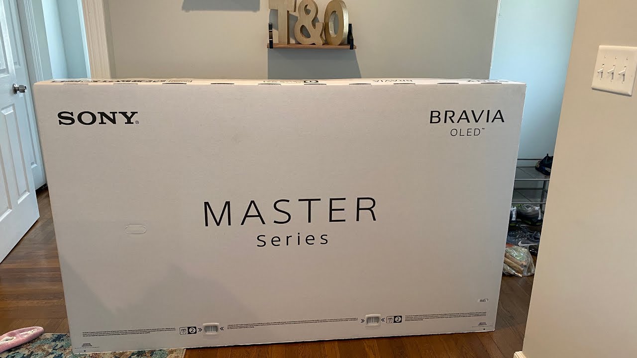 SONY 77” A9G OLED TV UNPROFESSIONAL UNBOXING
