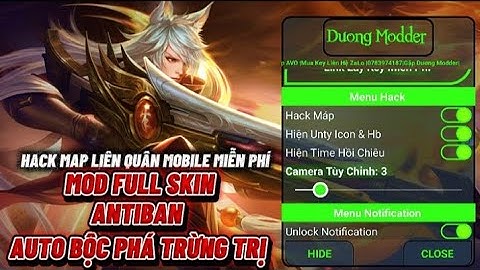 Hack Map Liên Quân Mobile Miễn Phí | Mod Full Skin - Antiban Vip | Auto Tự Động Bộc Phá Trừng Trị