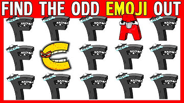 HOW GOOD ARE YOUR EYES  #19 | Find The Odd "A" Out | Spot The Difference Alphabet Lore Character