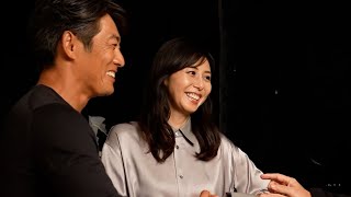 反町隆史＆松嶋菜々子夫妻、終始仲睦まじげなCM撮影　テーブル越しに見つめ合い＆笑い合う姿も　SHISEIDO MEN新CM「男の美しさは、肌に出る」篇&WEBムービー「教わる夫」篇