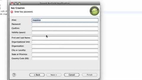 Android Application Development Tutorial   145   Exporting apk and signing keystore