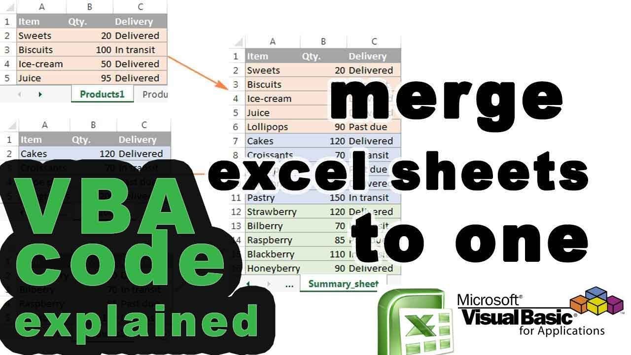 merge excel sheets to one using vba code revealed youtube