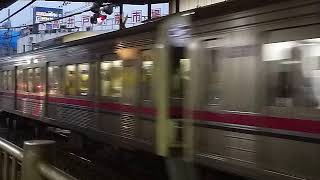 [警笛あり]京王線 7000系4+6両編成各停 下高井戸駅到着