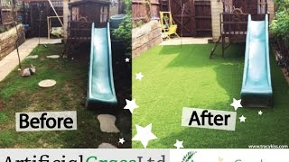 Lifestyle Elite Artificial Grass Garden Transformation - YouTube