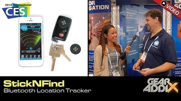 Stick-N-Find Bluetooth Location Tracker (CES 2014)