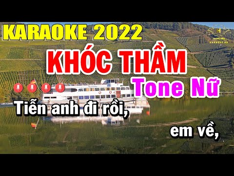 Karaoke Khóc Thầm Tông Nữ - Khóc Thầm Karaoke Tone Nữ Nhạc Sống Dễ Hát Nhất 2022 | Trọng Hiếu