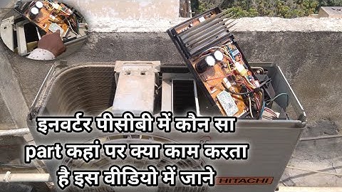 Hitachi DC inverter air conditioner PCB component full information how to work
