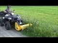 Rammy Flail mower 120 ATV with Side shift kit. Front mower for ATV.