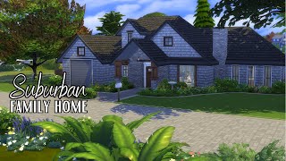 Suburban Family Home Speed Build in the Sims 4