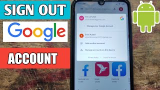 how to sign out google account from any phone