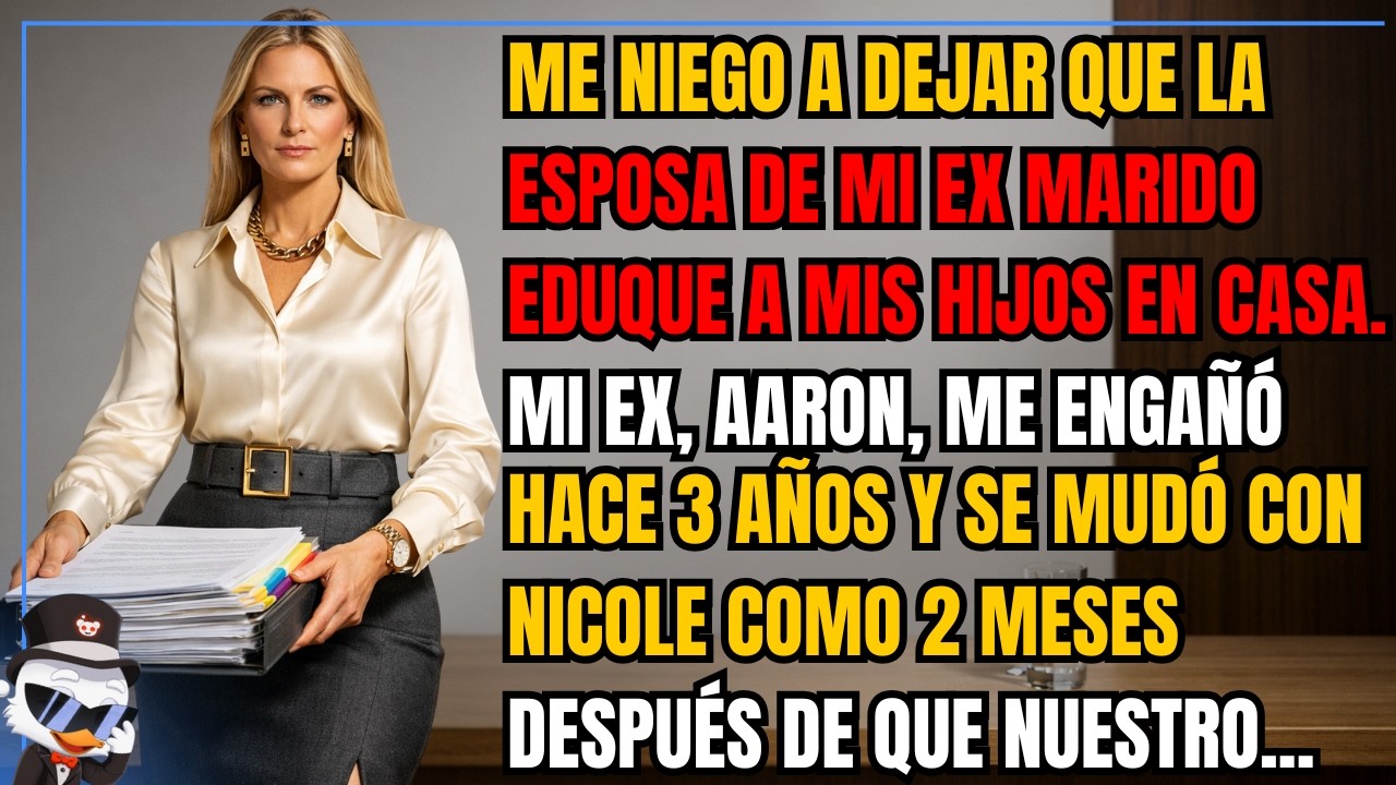 Me niego a dejar que la esposa de mi exmarido eduque a mis hijos en casa. Mi ex, Aaron, me engañó...