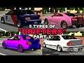 [Part 1] 5 Type Of Drifters Car Parking Multiplayer |Sniper Gaming
