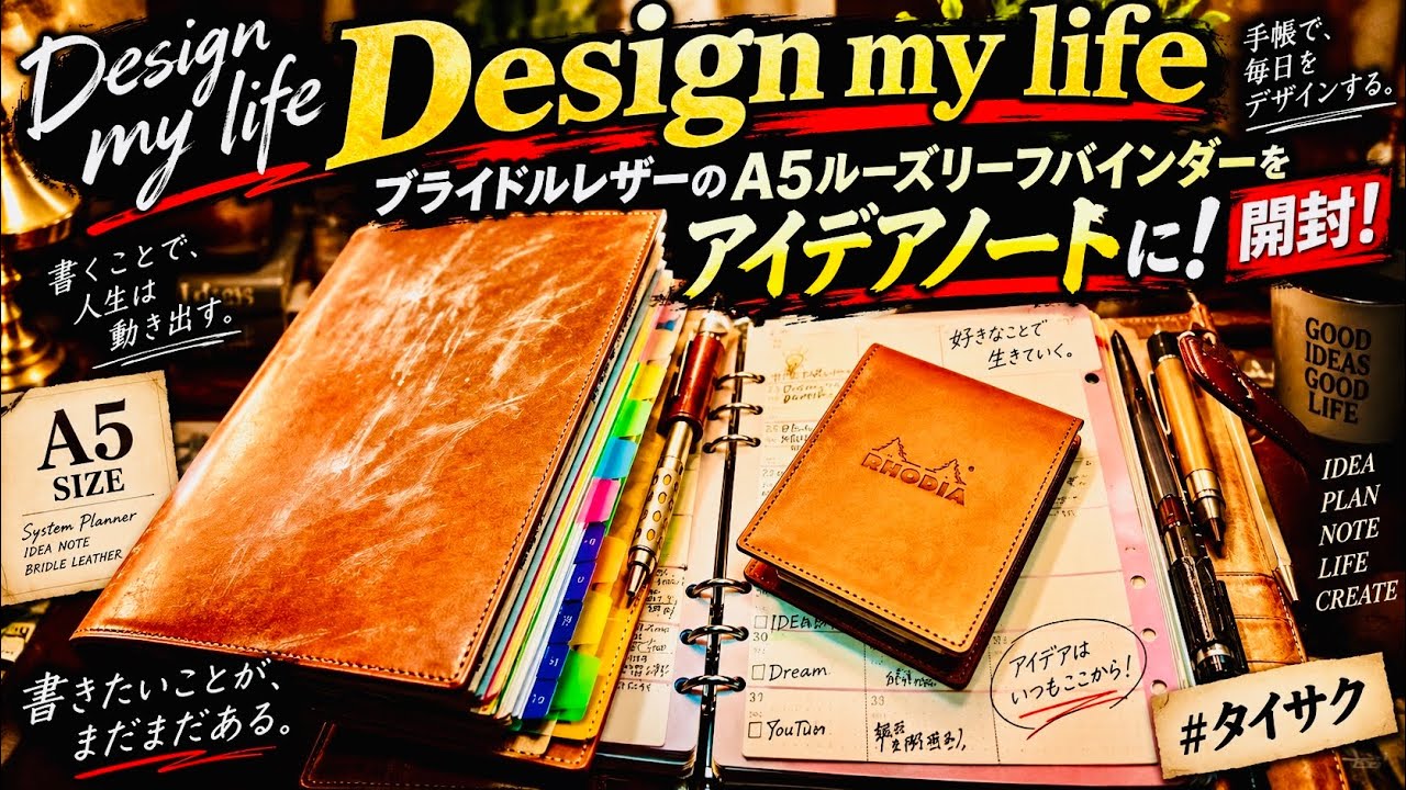 Design My Life トスカーノリーショ・ルーズリーフバインダー A4 