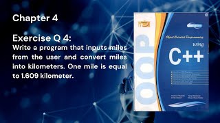Object-Oriented Programming using C++  Chapter 4 Exercise Question 4|Tasleem Mustafa | Tariq Mahmood