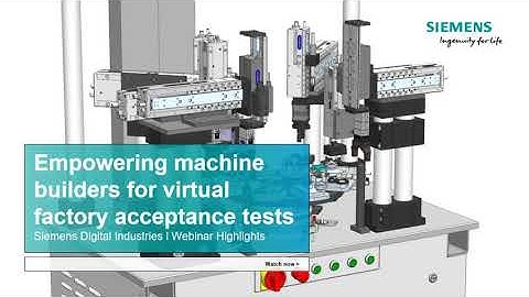 Empowering Machine Builders for Virtual Factory Acceptance Tests