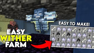 SIMPLE 1.18 AUTOMATIC WITHER KILLER TUTORIAL in Minecraft Bedrock (MCPE/Xbox/PS4/Switch/Windows10)