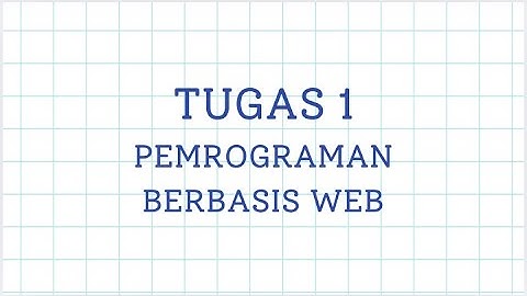 Tugas 1 Pemrograman Berbasis Web (Universitas Terbuka) | Aplikasi Web Sederhana