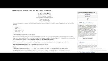 D. Solve The Maze || Codeforces || Div 2 || Round 648
