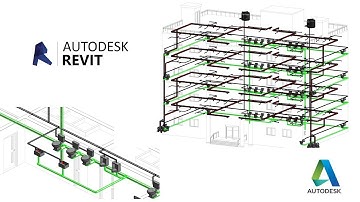 DEMO Office Plumbing & Fire Fighting Layout | Revit MEP | 3D Building      OnYourScreen