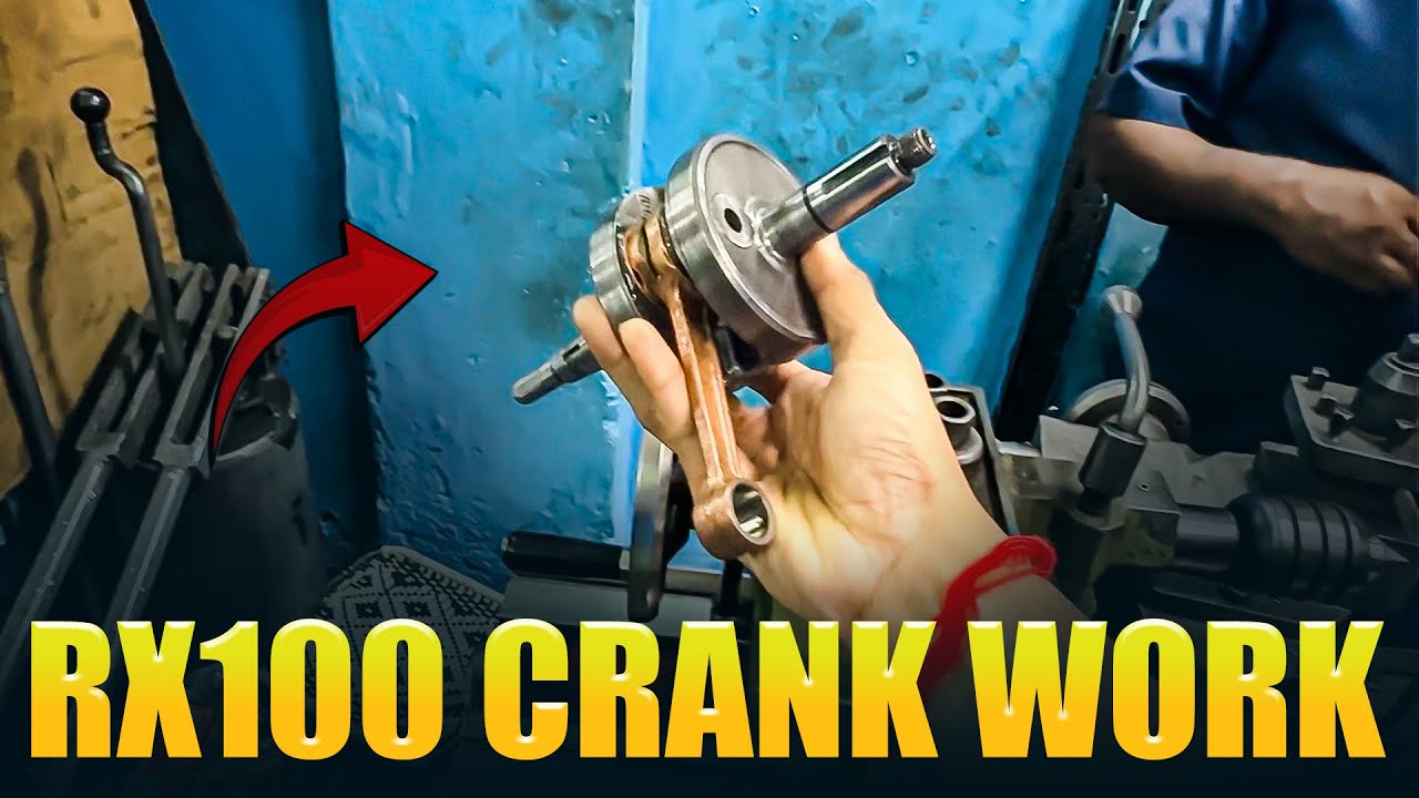How Work Rx100 Engine Part-03 - Rx100 Engine Rebuild🛠️ // Crank Work // In Telugu Detailed ...