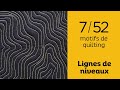 52 motifs de quilting en 2024  les lignes de niveaux  motif 752