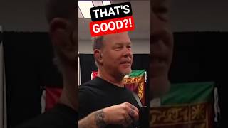 JAMES HETFIELD REACTION WHEN ROBERT TRUJILLO PLAYS A GREAT RIFF ON BASS #metallica #shorts