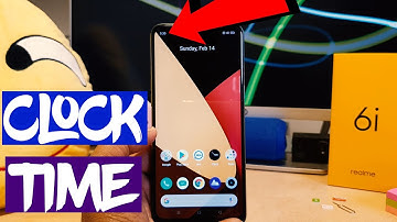 How to enable clock time in status bar in Realme 6i