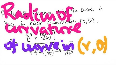 Calc - U 3.1 - For Polar Coordinate Curves, Find the Radius of Curvature  | MMM#12 | 14.10.2020
