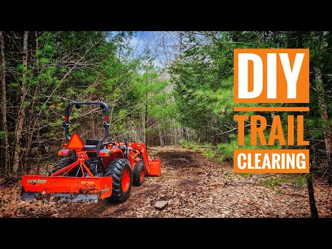 Clearing Trails with a Compact Tractor