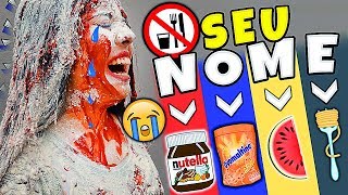 24 HORAS só COMENDO COMIDA com SEU NOME 🍟🍼